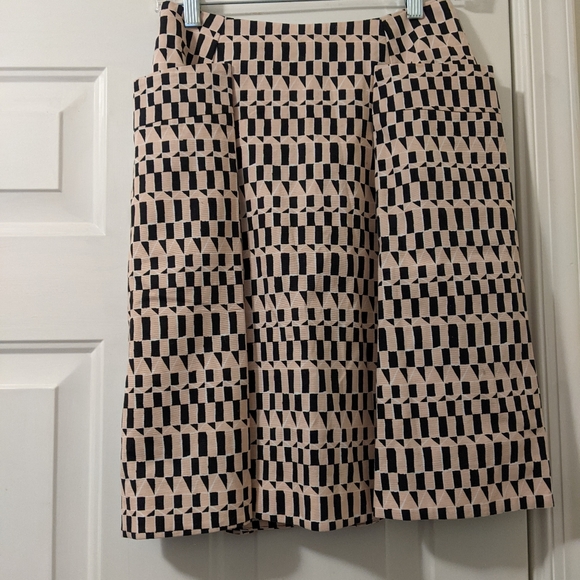 KATE SPADE Geometric print skirt trending print - Picture 1 of 6
